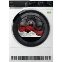 AEG 9000X Series TR9HH8AY, Lampadaire, Remplissage avant, Pompe à chaleur, Blanc, Pivotant, Droit