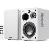 Majority D70X Aktiv Regal-Lautsprecher White (1 paire, 70 W), Enceinte hifi + home cinéma, Noir
