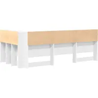 vidaXL : Tête de lit de rangement, blanche, en matériau composite