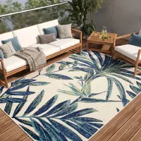 Tapiso Tapis PATIO Outdoor – Tapis pour balcons et terrasses, résistant aux intempéries et facile d'entretien, 160 x 220 cm