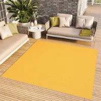 Tapiso Tapis carré d'extérieur MONO, style moderne, uni, pour l'intérieur et l'extérieur, OEKO-TEX, 250 x 250 cm