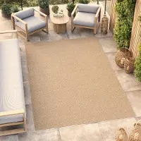 Tapiso Tapis d'extérieur MONO Modern Beige, intérieur/extérieur, ÖKO-TEX, 300 x 400 cm