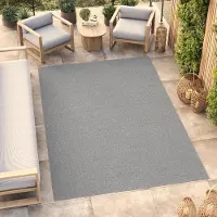 Tapiso Tapis d'extérieur MONO Modern Gris Intérieur/Extérieur ÖKO-TEX 160 x 220 cm