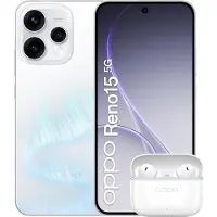 OPPO Reno15 5G Aurora White Box 16,7 cm (6.59") Double SIM Android 16.0 USB Type-C 8 Go 512 Go 6500 mAh Blanc