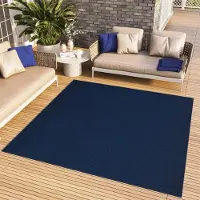 Tapiso Tapis d'extérieur , modèle carré MONO, style moderne, uni, pour l'intérieur et l'extérieur, Oeko-Tex, 120 x 120 cm