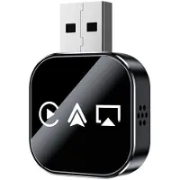 INF Adaptateur sans fil CarPlay/Android Auto/Mirror Link Q1AS - Boîtier 3-en-1 Apple Mirroring & Android Auto CarPlay