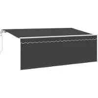 vidaXL , store enroulable anthracite, 350 x 200 cm