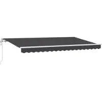 vidaXL , store enroulable anthracite, 350 x 200 cm, tissu