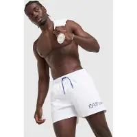 EA7 pour homme. 7M002000_AF13049 Maillot de bain Water blanc (XL), Beachwear, Polyester