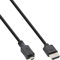 InLine 17502D câble HDMI 1,8 m HDMI Type A (Standard) HDMI Type D (Micro) Noir