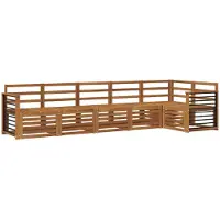 vidaXL Ensemble de canapés 6 pièces en bois massif naturel d'acacia