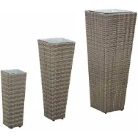 vidaXL Set pour extérieur 3 pièces en métal