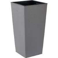 Siena Garden Pots de plantation NICE GROOVE effet RAINURE, 35 x 35 x 68 cm (35 x 35 x 68 cm)