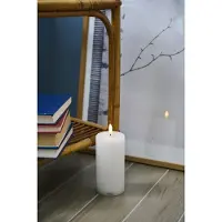 Sirius Home Bougie LED Sille Exclusive 7,5 cm x 15 cm, blanche (1x)