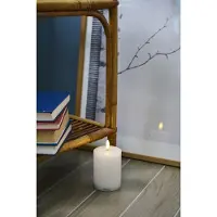 Sirius Home Bougie LED Sille Exclusive 7,5 cm x 10 cm, blanche (1x)