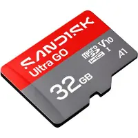 SanDisk Tarjeta de memoria Ultra GO 32 GB microSDHC UHS-I 120 MB/s V10 gris rojo