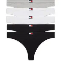Tommy Hilfiger Underwear String gris chiné / noir / blanc
