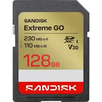 SanDisk Carte mémoire SD - - Extreme GO 128 Go SDXC - UHS-I - 230 MB/s
