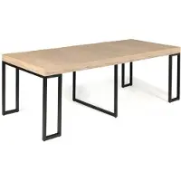 Concept-Usine Table console extensible 8-10 personnes effet bois 235cm VELLA