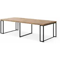 Concept-Usine Table extensible 10-12 personnes effet bois 300cm KAMA