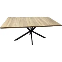 Concept-Usine Table extensible 8 personnes effet bois 200cm HINGA