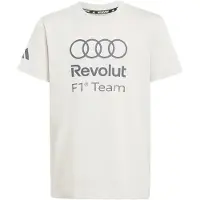 Adidas T-Shirt fonctionnel 'Audi Formel Eins Team Dna' gris / blanc cassé