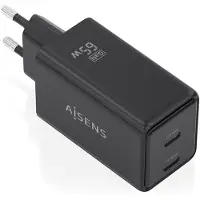 Aisens ASCH-65W2P079-BK, Intérieur, CA, 20 V, Noir