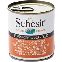 Schesir Pâtée Pour Chien En Gelée - Boîte 285 G Thon Avec Carottes