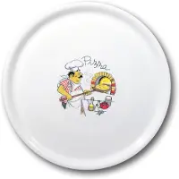 Hendi Assiette à pizza, Assiettes, Blanc