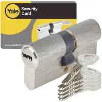Yale Double cylindre profilé 40 / 40mm (Cylindre profilé double entrée)