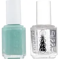 essie Set manichiura/pedichiura Nail Lacquer No.99 Mint Candy Apple, 13.5ml Topcoat Good to go, 5ml (Mint Candy Apple, Vernis coloré)