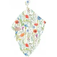 Texpol 90361-BAMBOO-LINEN SHEET 65X65CM POLISH MEADOW