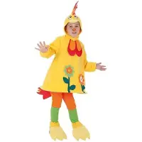 Creaciones Llopis Galliloca Girl Costume Jaune 3-5 Years Enfants