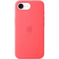 Apple Coque en silicone avec MagSafe iPhone 17e - Bright Guava
