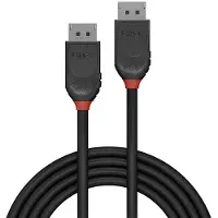 Lindy Cable DisplayPort 2.1 54G de 2m, Black Line