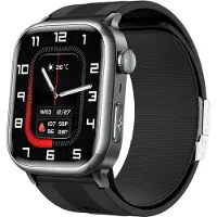 INF Montre Connectée Santé avec ECG et Pression Artérielle, Écran AMOLED 2.06" Le noir