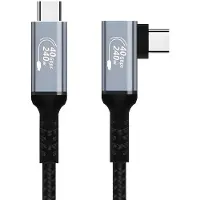 INF Câble USB4 240W Coudé Type-C - Charge Rapide & Transfert 8K - 1m/0.5m 0,5 m