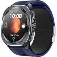INF Montre Connectée Santé Avancée : ECG, Tension Artérielle, AMOLED, 2 Bracelets Bleu