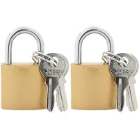 vidaXL U Lock avec Clés 2 pcs Laiton Fer