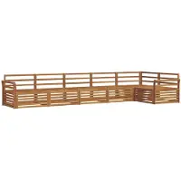 vidaXL Ensemble de canapés d'extérieur 6 pièces en bois massif d'acacia naturel