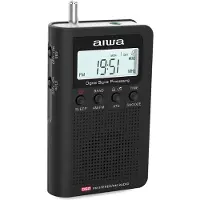 Aiwa RSD-45BK, Voyage, AM, FM, LCD, 3,5 mm, Noir, Défilement