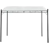 HABITAT ET JARDIN Pergola inclinée en métal - 3 x 2,5 m - Beige