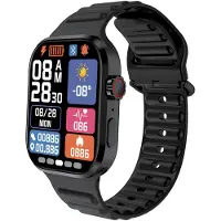 LEDWOOD , montre connectée LD80 Plus IP54 avec fonction d'appel Bluetooth, noir