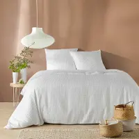 Douceur d'intérieur Parure de lit - - Azura - Microfibre - 240 x 220 cm - Beige