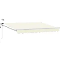 vidaXL Store électrique rétractable, couleur crème, 3,5 x 2,5 m