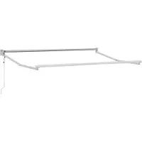 vidaXL Armature de store électrique blanche 2,5 x 2 m en aluminium
