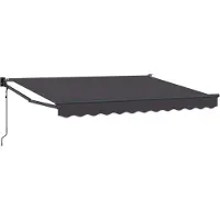 vidaXL , store enroulable anthracite, 3,5 x 2 m, polyester et métal