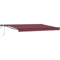vidaXL Armature de store manuelle avec LED 4 x 3 m