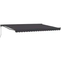 vidaXL Store électrique rétractable, anthracite, 4 × 3,5 m