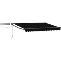 vidaXL Store électrique rétractable noir et anthracite 3 x 2,5 m